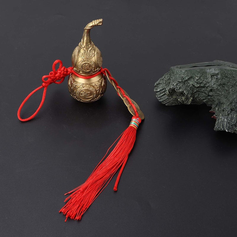 Hilitand Brass Good Luck Wu Lou Hu Lu Gourd Feng Shui Luck and Treasure for Housewarming Gifts Home Decoration - Image 3